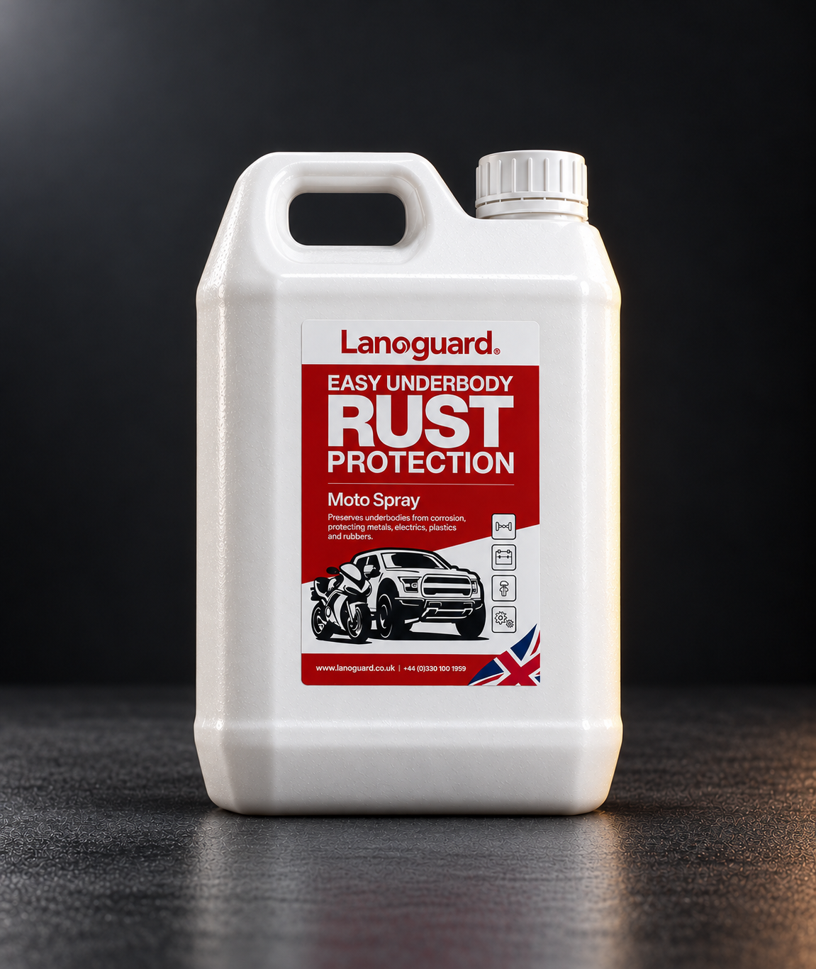 Lanoguard Easy Underbody Rust Protection Moto Spray