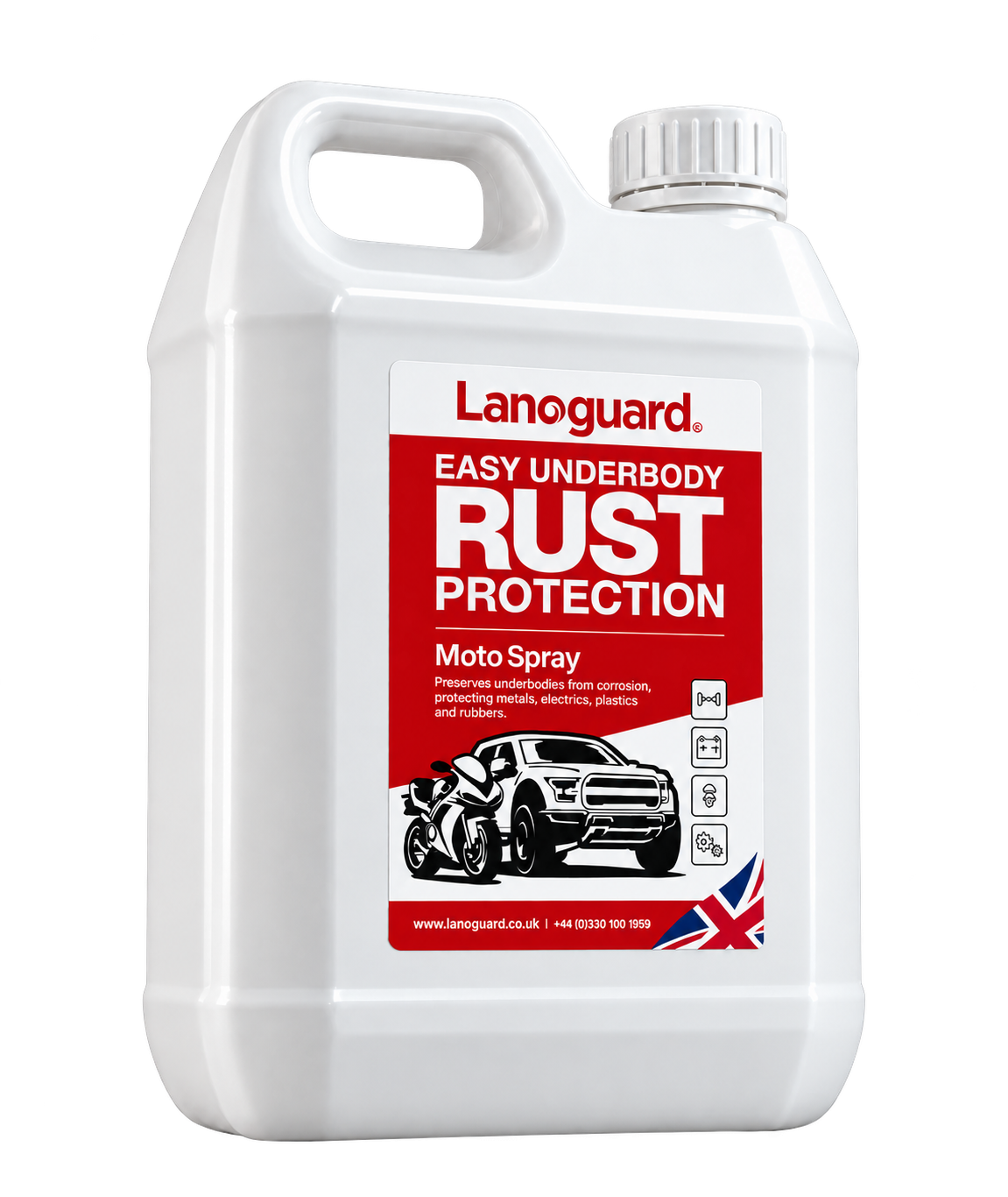 Lanoguard easy underbody rust protection